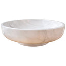 Calacatta White Marble Hand-Carved Vessel Sink - Polished 19x6