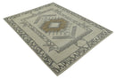 Natural Wool Hand Knotted Ivory, Beige and Black Traditional Heriz Serapi Wool Multi Size wool Area Rug, Kids, Living Room and Bedroom Rug