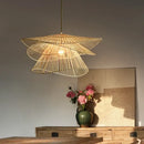 Natural woven bamboo rattan pendant light for dining room