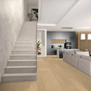 7 Ply Engineered Wood 9" Wide 87" RL Long 3/4" Thick Plank French White Oak Natural 6 - Lincoln Select Collection staircase view