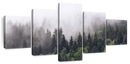 Hazy Pine Forest Wall Art