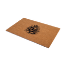 Nature Lover Pine Cone Coir Doormat
