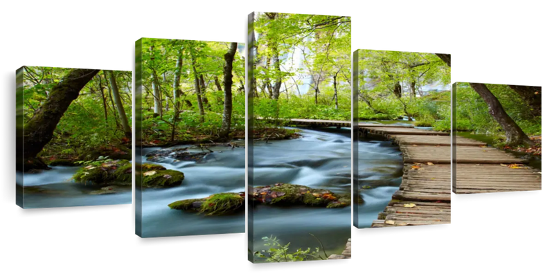 Boardwalk In The Forest Wall Art