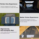 Naturnest Andromeda Khaki Soft-Shell Rooftop Tent With Large Panoramic Skylight & YKK Doors (SAK72384)