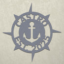 Nautical Anchor Family Established Sign