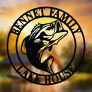 Nautical Bass Family Established Sign