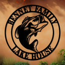 Nautical Bass Family Established Sign
