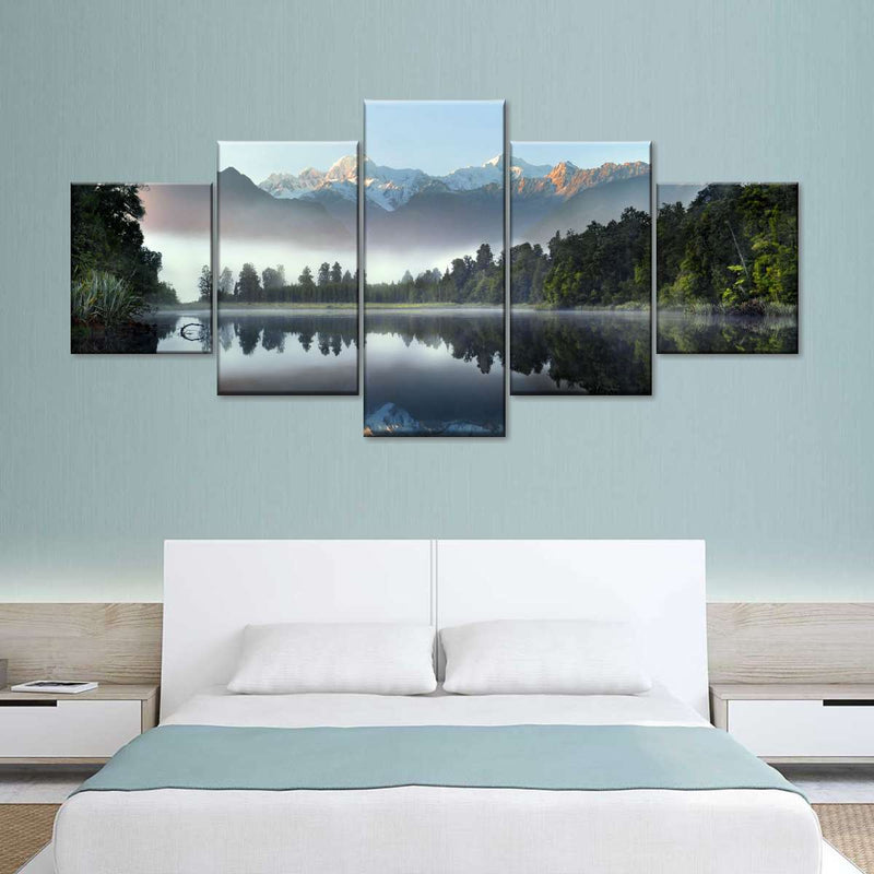 Lake Matheson Reflection Wall Art