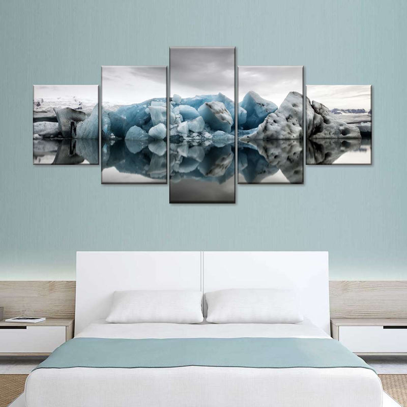 Glacier Lake Reflection Wall Art