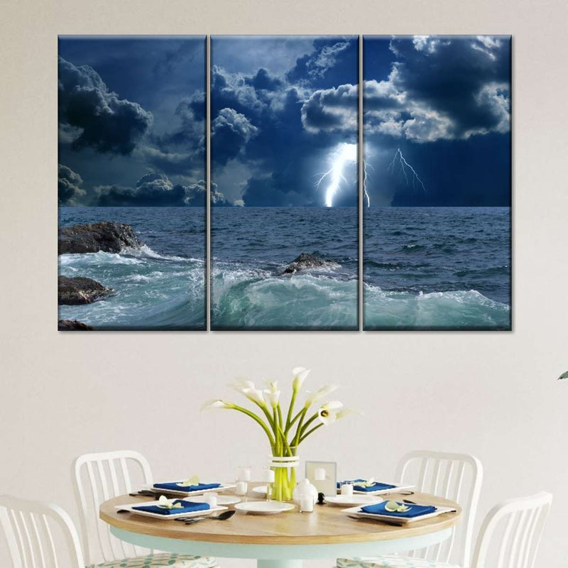 Ocean Storm Bolt Wall Art