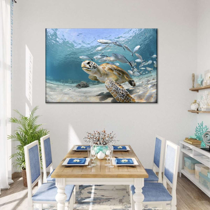 Curacao Fish And Turtle Wall Art