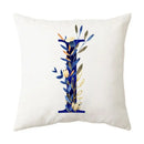 DecorBites™ Blue Alphabet Flower Letter Pillowcase for Home Decor