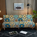 DecorBites™ Bohemian Mandala Futon Sofa Cover - No Armrest Couch Slipcover