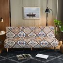 DecorBites™ Bohemian Mandala Futon Sofa Cover - No Armrest Couch Slipcover