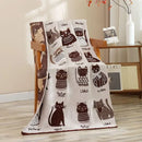 DecorBites™ Cat Bath Towel - 100% Cotton Four-layer Gauze 75*160 CM - High Quality for Adults