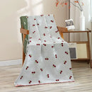 DecorBites™ Cat Bath Towel - 100% Cotton Four-layer Gauze 75*160 CM - High Quality for Adults