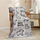 DecorBites™ Cat Bath Towel - 100% Cotton Four-layer Gauze 75*160 CM - High Quality for Adults