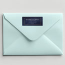 Navy Gold Address Label