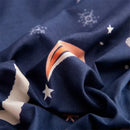 Navy space planet bedding set – bedroom cosmos luminous duvet cover