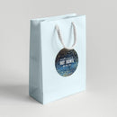 Navy Watercolor Baby Shower Favor Labels