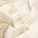 Navy & white double layer queen blanket bedroom plush sherpa comfort