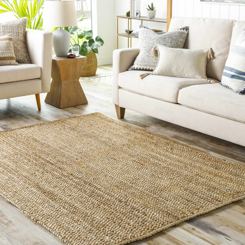 Shippagan Tan Jute Braided Rug