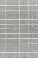 Nissa Gray Checkered Wool Rug