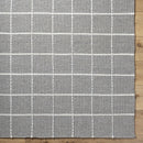 Nissa Gray Checkered Wool Rug