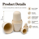 Set of 4 Unfinished Wooden Nesting Dolls DIY Craft Blanks for Painting 4 Inches