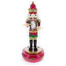 Animated Nutcracker Drummer Musical Figurine - Winter Music Box 13 Inches