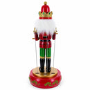 Animated Nutcracker Drummer Musical Figurine - Winter Music Box 13 Inches