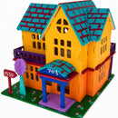 Set of 2 Eiffel Tower and House Model Kit Wooden 3D Puzzles