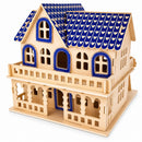 Family Home House Building Model Kit Wooden 3D Puzzle