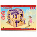 Family Home House Building Model Kit Wooden 3D Puzzle