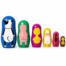 6 Farm Animals Plastic Nesting Dolls Cow, Pig, Chicken, Lamb, Horse & Duck