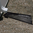 Black Faux Marble 24-in Cast Aluminum Downspout Gutter Splash Block