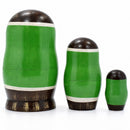 Set of 3 Hedgehogs with Apples Wooden Nesting Dolls 4 Inches