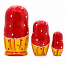 Set of 3 Girls with Flower Bouquet  Nesting Dolls 4.25 Inches