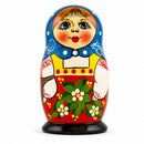 Set of 5 Folk Girls Wooden Nesting Dolls 5.5 Inches