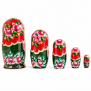 Set of 5 Fairy Tale Nesting Dolls 7 Inches