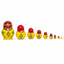 Set of 10 Wooden Bouquet of Flowers Nesting Dolls - 6" Matryoshka Set