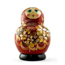 Set of 5 Golden Flowers Nesting Dolls  5 Inches