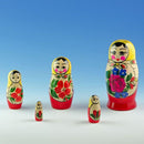 Set of 5 Unfinished Wooden Nesting Dolls DIY Craft Blanks for Painting  5.75 Inches