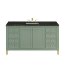James Martin Chicago 60" Single Bathroom Vanity, Smokey Celadon