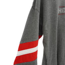 SALE | Gray Nebraska Long Sleeve Shirt with Red & White Striped Sleeves | Multiple Sizes | Nature Find & Designs