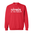 Nebraska. Crew Neck Sweatshirt | Red | Pretty & Fabulous