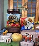 Cushion cross stitch kit "Dog" 9523