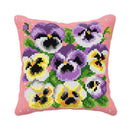 Cushion cross stitch kit "Pansies" 99050