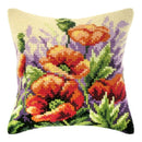Cushion cross stitch kit "Poppies on meadow" 9123