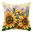 Cushion cross stitch kit "Sunflowers on meadow" 9124